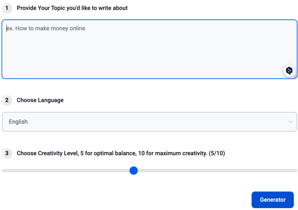 Free AI Text Generator - Simplifying Your Text Content Creation