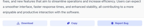 report bug of AI Sentence Expander interface