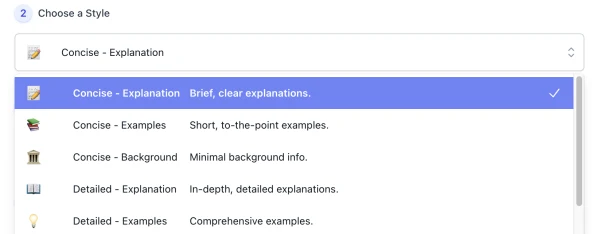 screenshot of AI Essay Extender interface