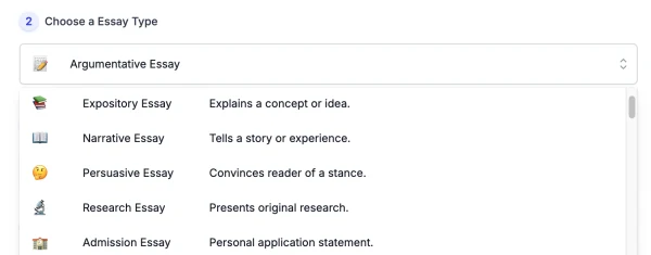 AI Essay Topic Generator screenshot 02