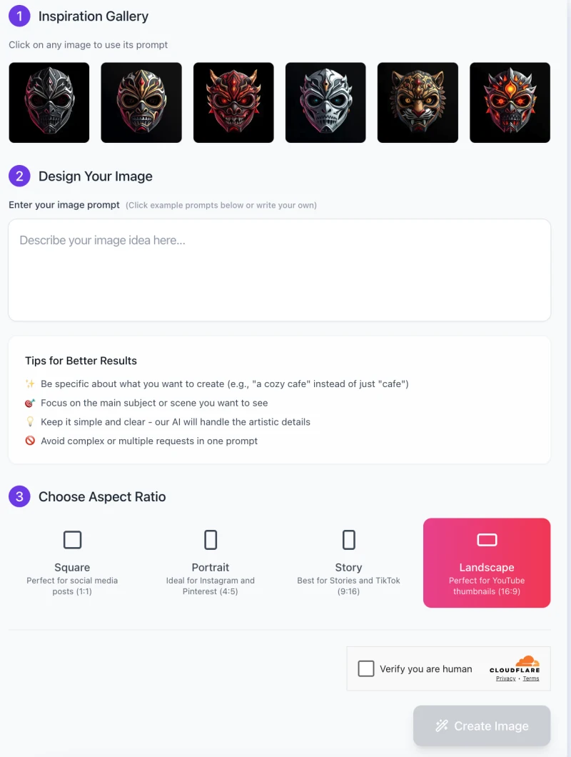 screenshot of AI Wrestling Mask Designs Maker interface